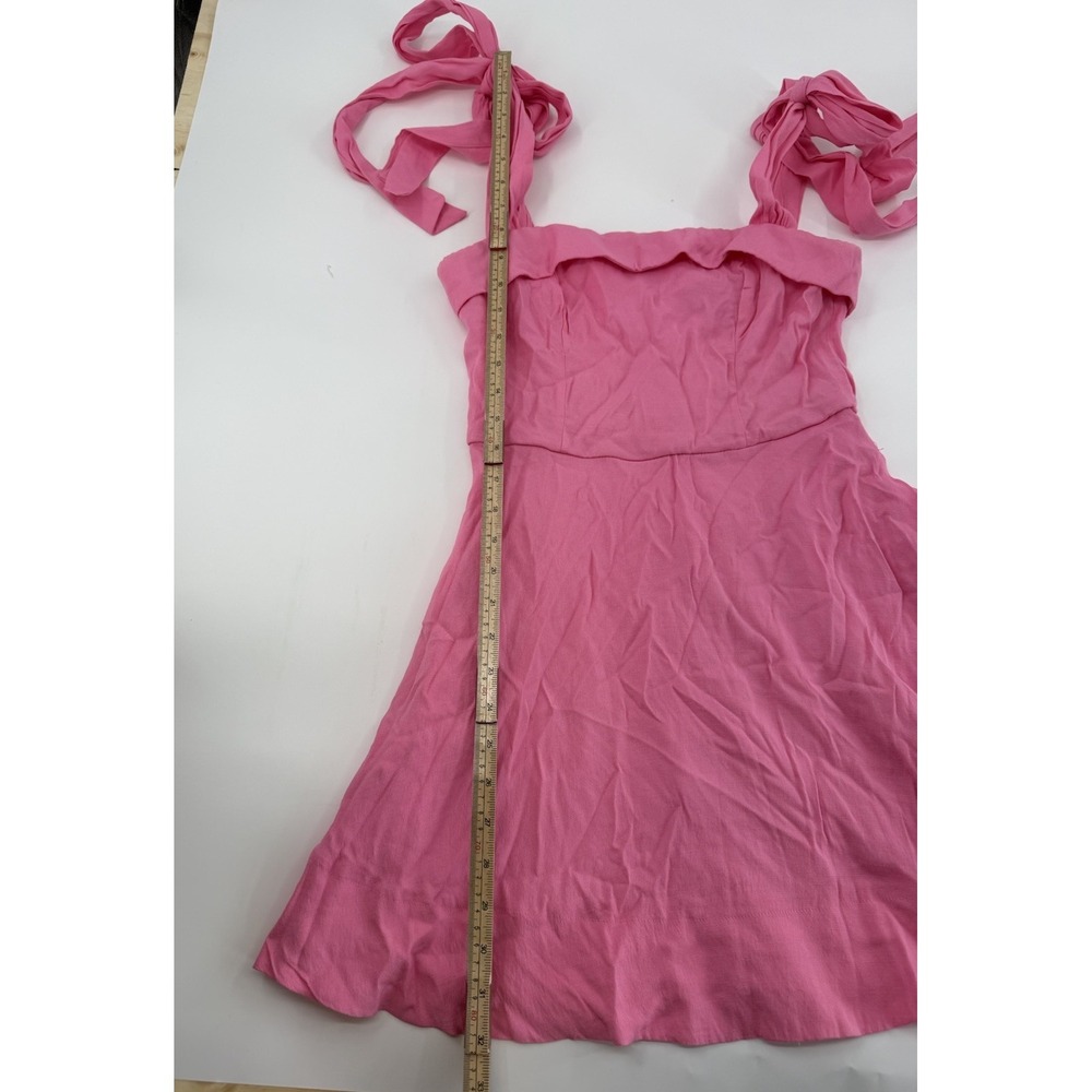 Mi Ami for Francesca's Pink Tie Strap Mini A Line Women's Dress  Size S - Picture 4 of 8